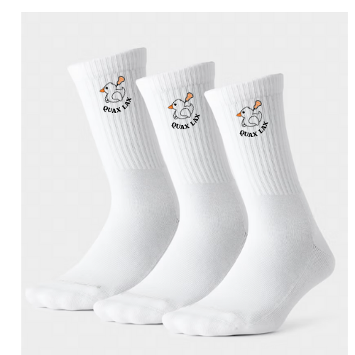 Quax Lax Crew Socks (3 Pack)
