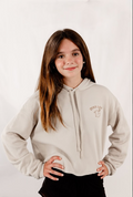 Duck'd Out Crop Hoodie*Beige