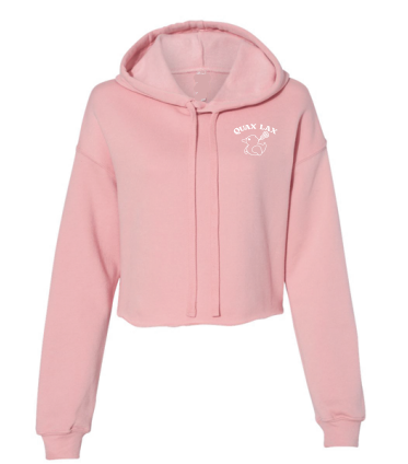 Duck'd Out Crop Hoodie*Pink