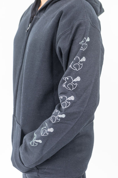 Duck's Up Zip Sweatshirt*Black