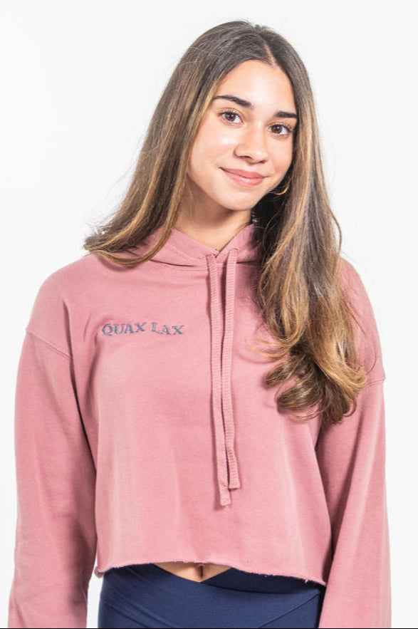 Duck's on Top of You Crop Hoodie*Mauve