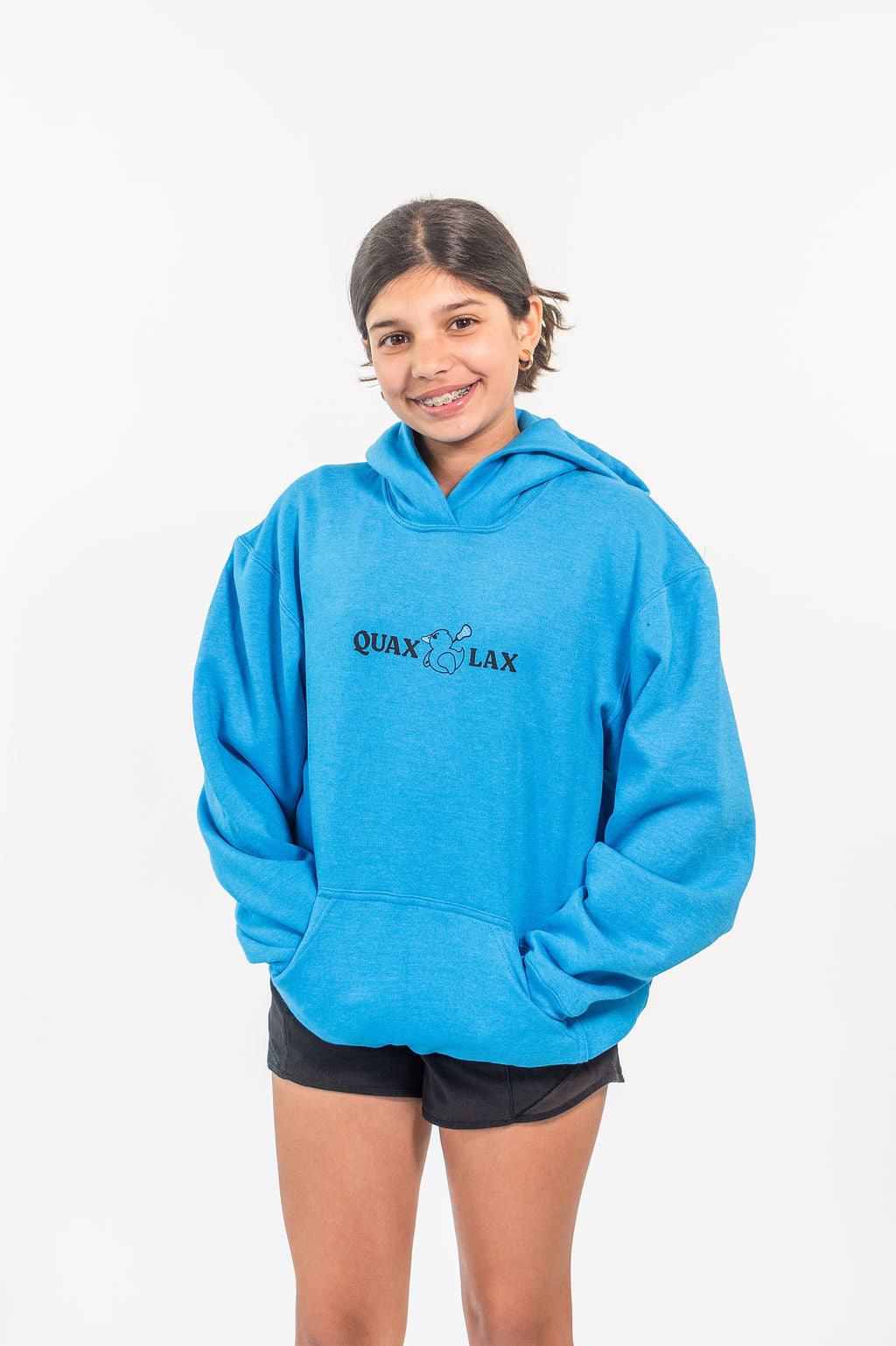 Youth Fierce Splash & Strut Hoodie*Neon Blue