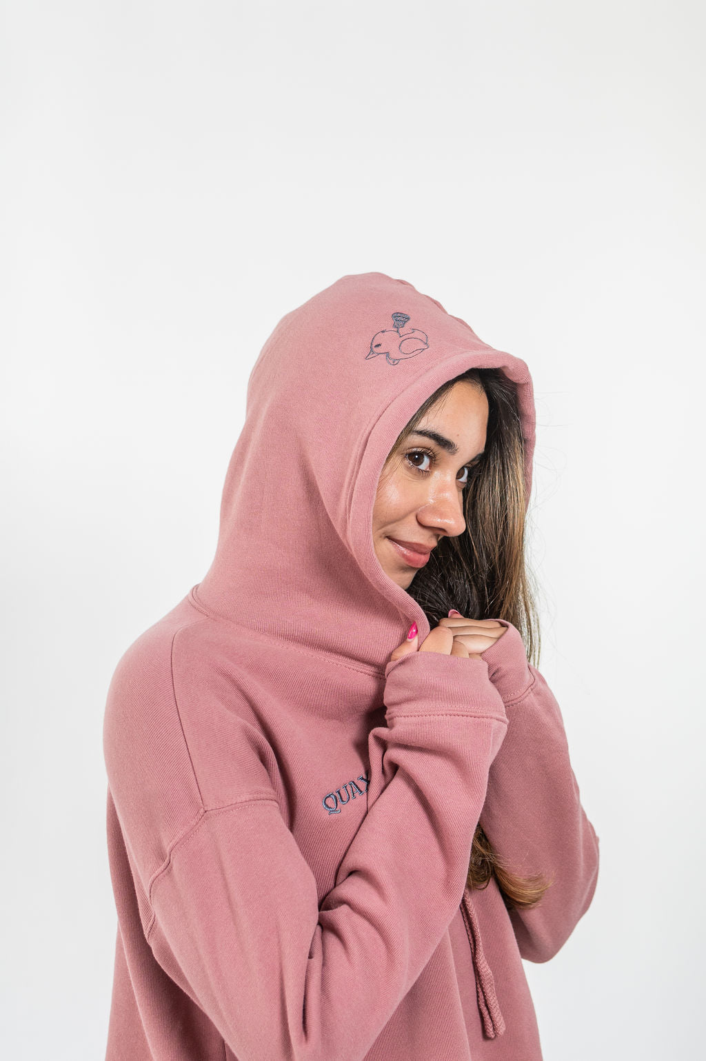 Duck's on Top of You Crop Hoodie*Mauve