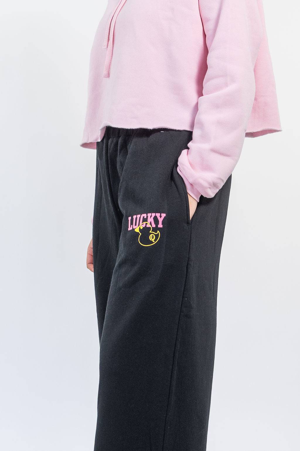 Lucky Duck Wide Leg Pants*Black