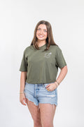 Love Struck Duck Crop*Military Green
