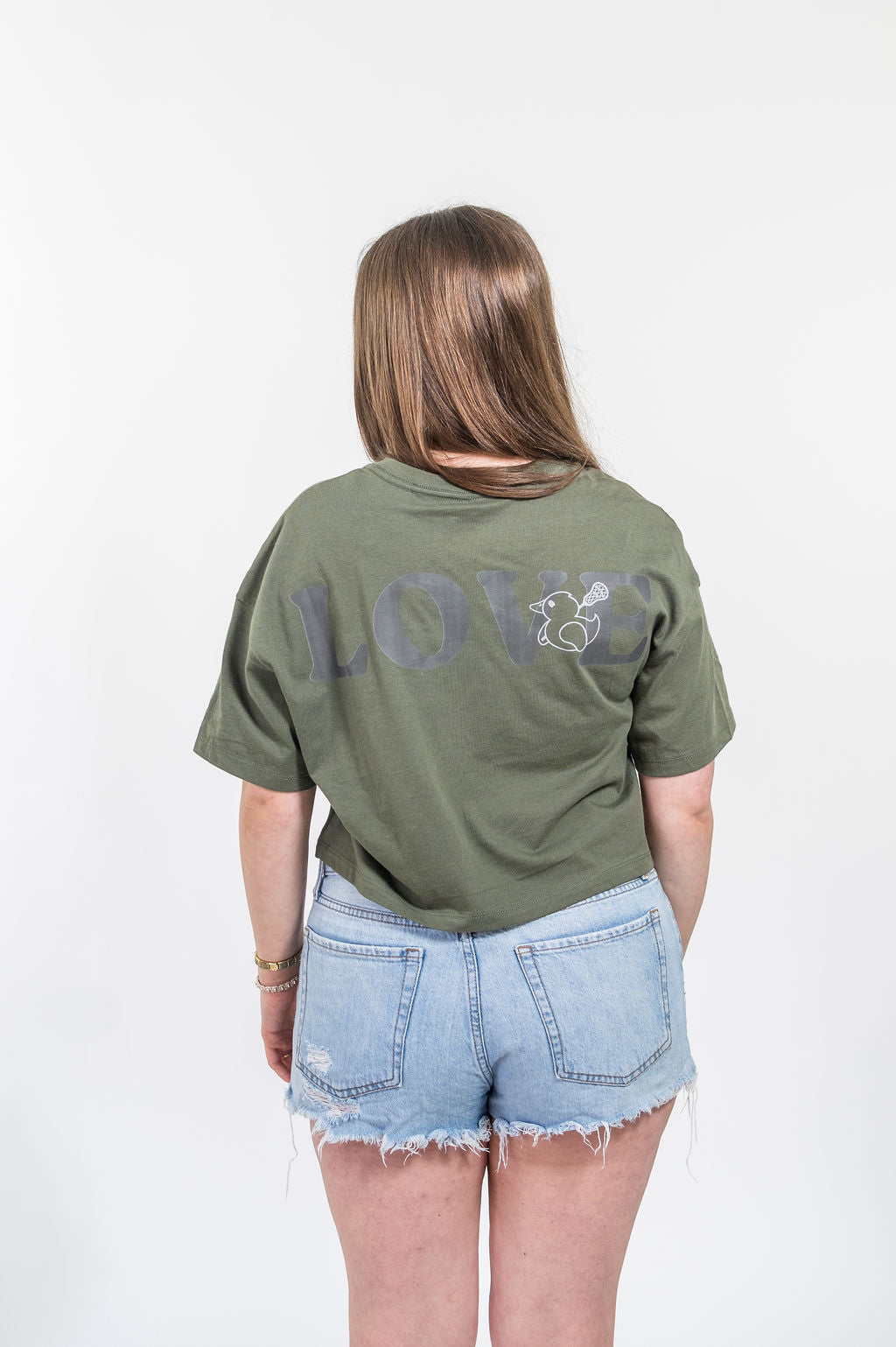 Love Struck Duck Crop*Military Green