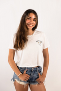 Duck'd Out Crop Top*White