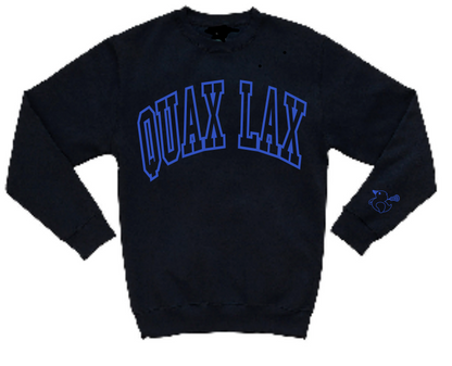 Quax College Crew Sweatshirt - Navy