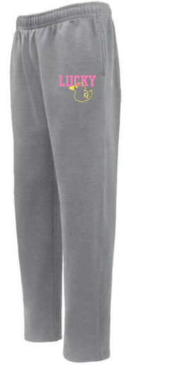 Lucky Duckling Open Bottom(Skinny Leg) Sweatpants*Grey