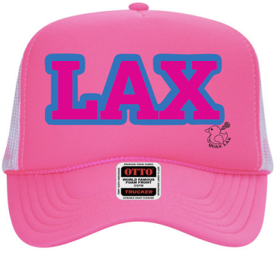 LAX x QUAX Hat - Neon Pink/Pink