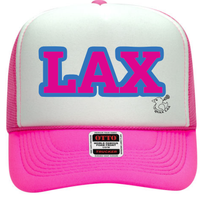 LAX x QUAX Hat - Pink/White