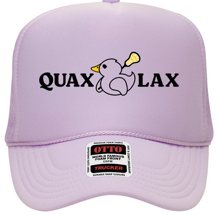 Quax in Front Foam Trucker Hat* Purple