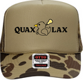 Quax in Front Foam Trucker Hat* Brown Camo