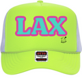 LAX x QUAX Hat - neon yellow
