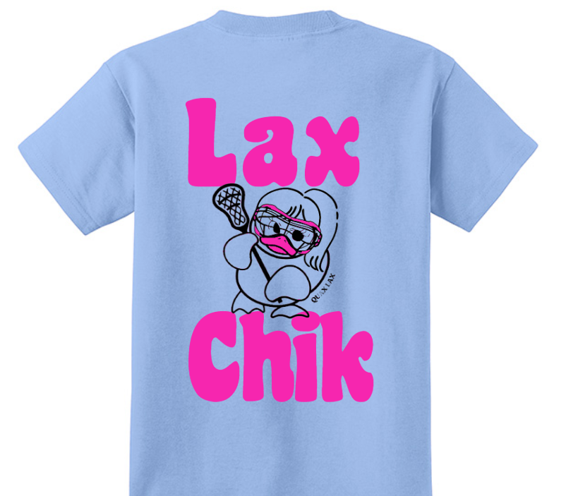 Lax Chik Graphic T-Shirt * Blue