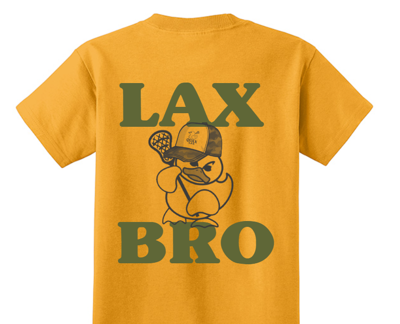 Lax Bro Graphic T-Shirt *Gold