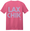 Lax Chik T-Shirt * Neon Pink/Blue