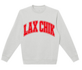 College CHIK Crew Sweatshirt * Light Grey