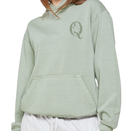 Quax Puff Duck Hoodie - Oil Green