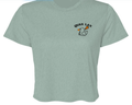 Duck'd Out Crop Top*Dusty Blue