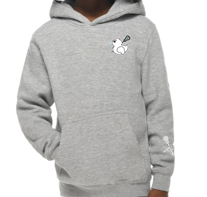 Youth Determined Duck Hoodie*Heather Grey