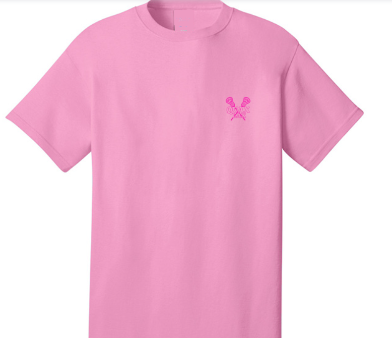 Lax Chik Graphic T-Shirt * Pink
