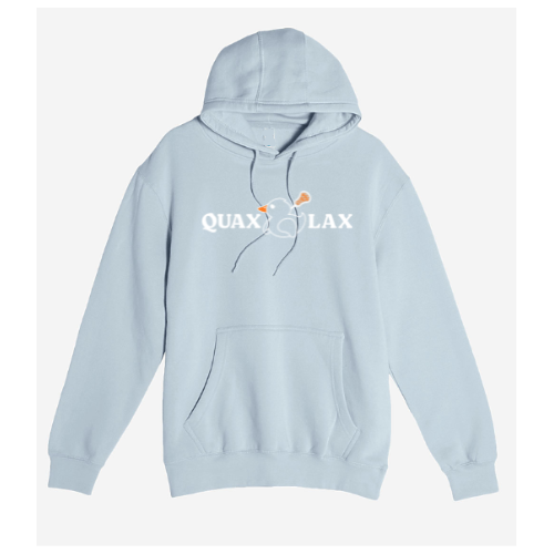 Cozy Quax Hoodie*Blue Mist & White