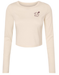 Love Struck Duck Fitted Crop*Ivory