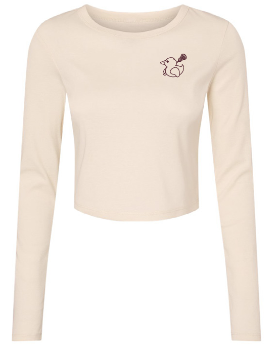 Love Struck Duck Long Sleeve Fitted Crop