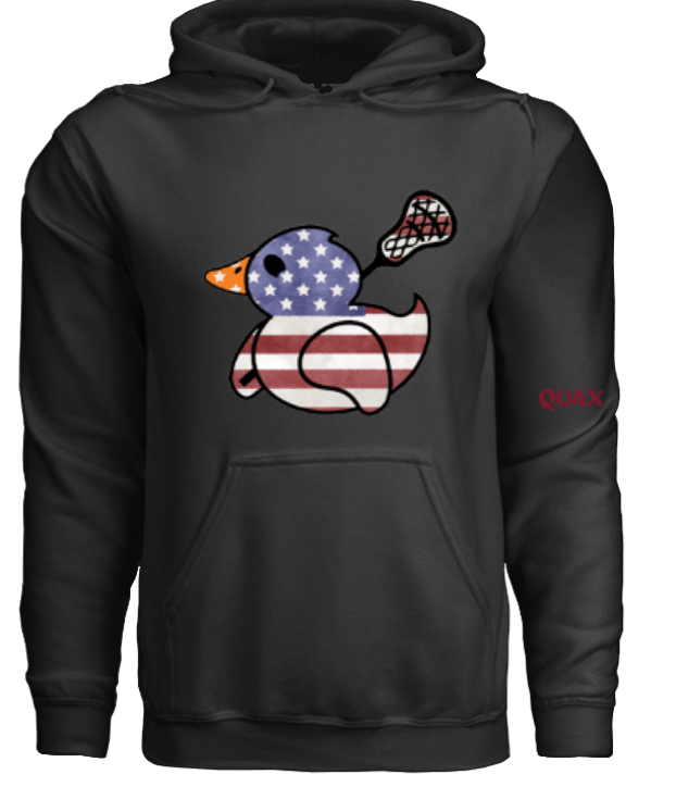 Star-Spangled Duck Hoodie - Black