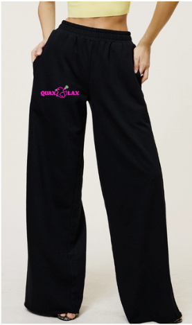 BDE (Big Duck Energy) Wide leg Sweatpants - Black