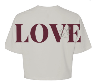 Love Struck Duck Crop*Vintage White