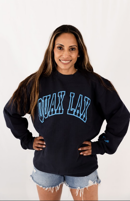 Quax College Crew Sweatshirt - Navy