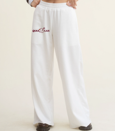 BDE (Big Duck Energy) Wide leg Sweatpants - White