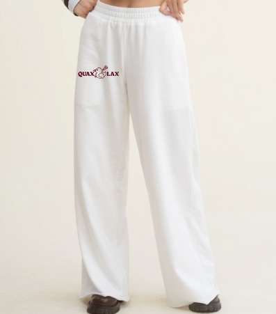 Big Duck Energy Wide Leg Sweatpants *White